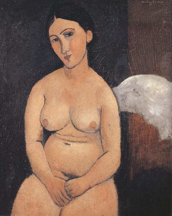 Seated Nude (mk39), Amedeo Modigliani